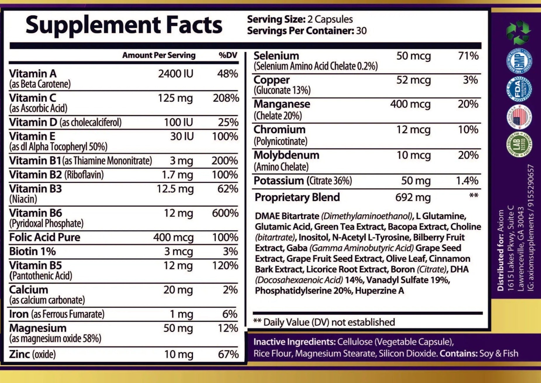 Neuro Plus Axiomsupplements